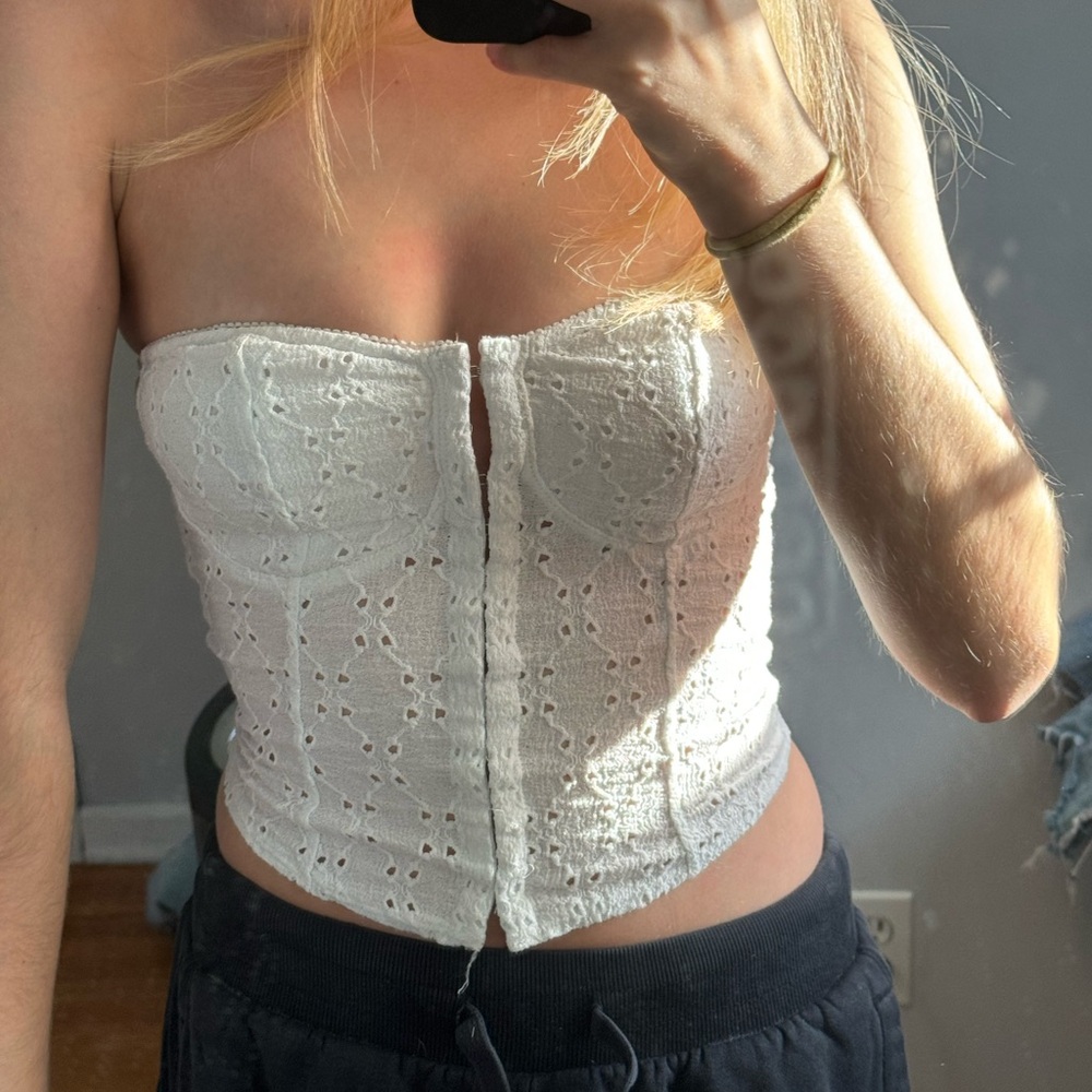 White Crop Top